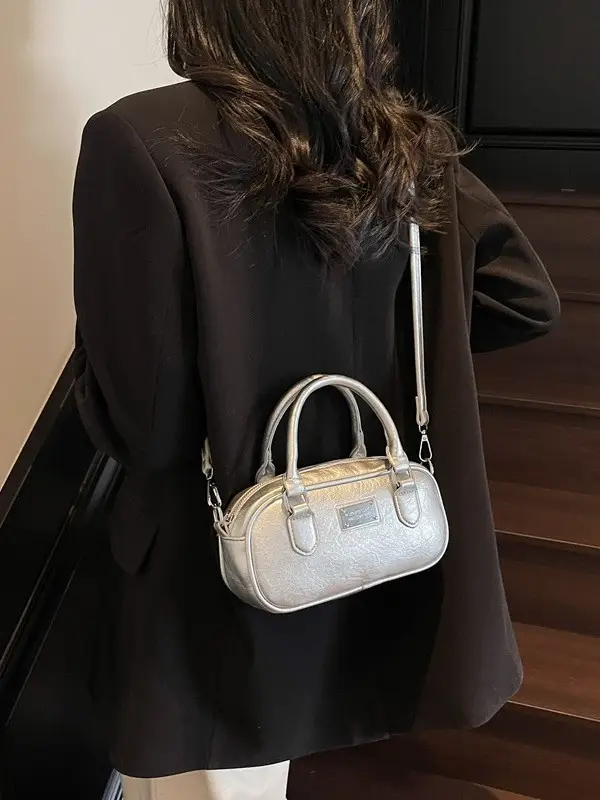 Pink Leather Boston Handbag for Women 2026 - Image 8