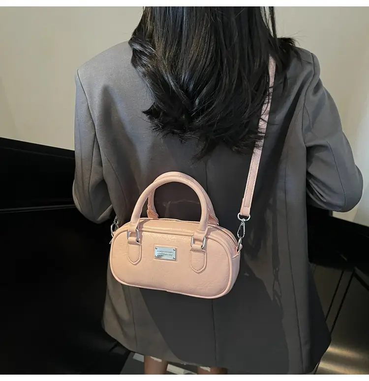 Pink Leather Boston Handbag for Women 2026 — feature 10