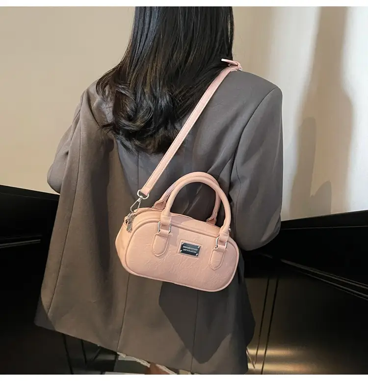 Pink Leather Boston Handbag for Women 2026 — feature 11