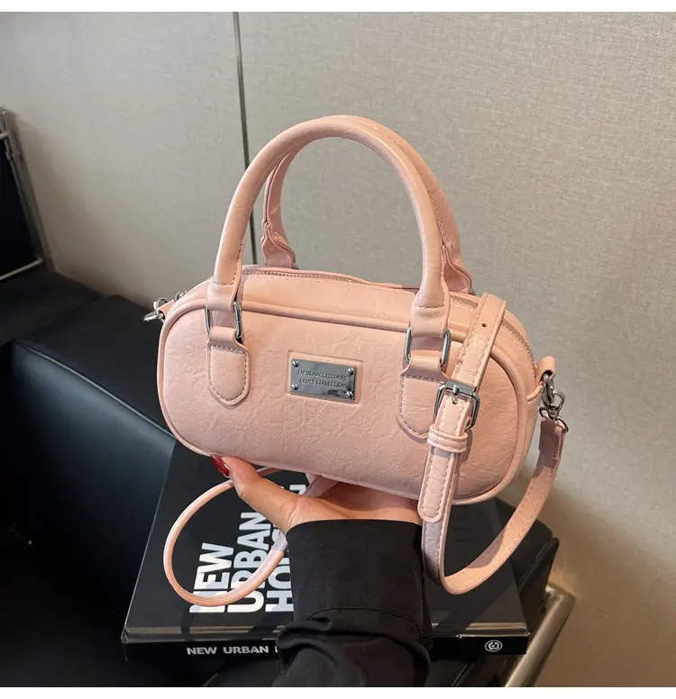 Pink Leather Boston Handbag for Women 2026 — feature 37