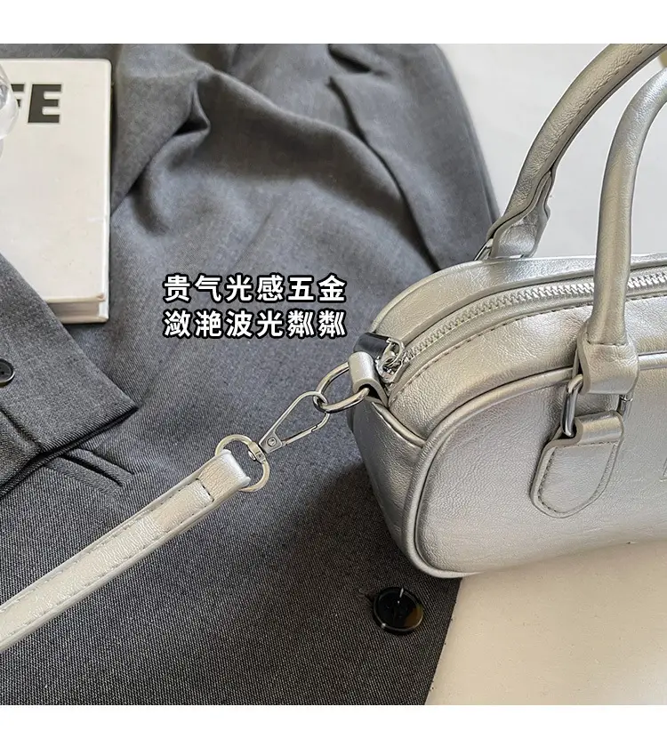 Pink Leather Boston Handbag for Women 2026 — feature 4