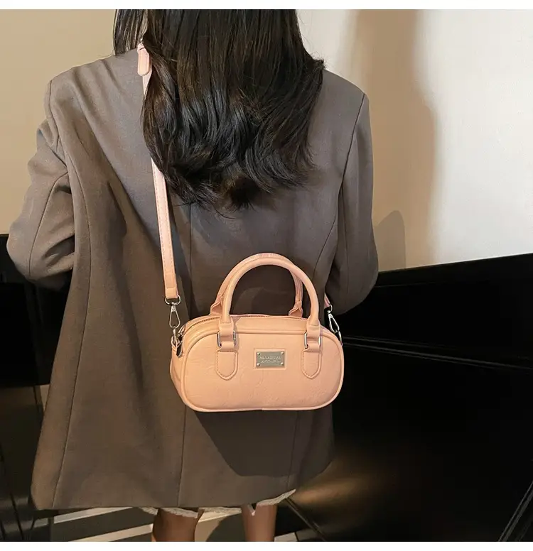 Pink Leather Boston Handbag for Women 2026 — feature 9