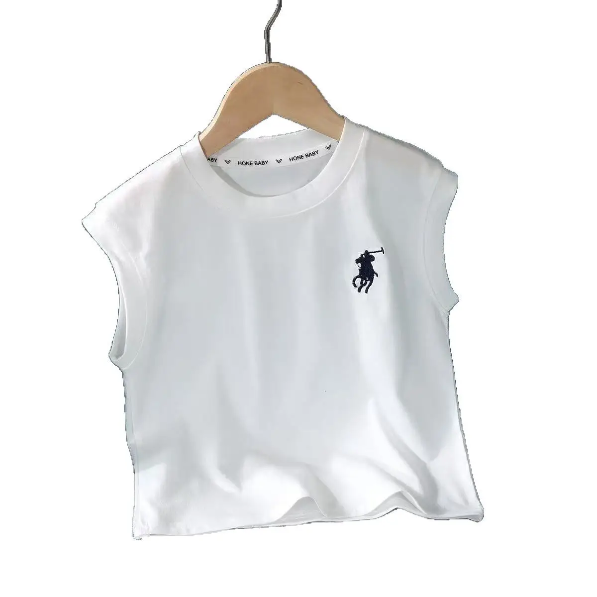 Boy's 2025 Summer Sleeveless Grey T-Shirt - Image 5