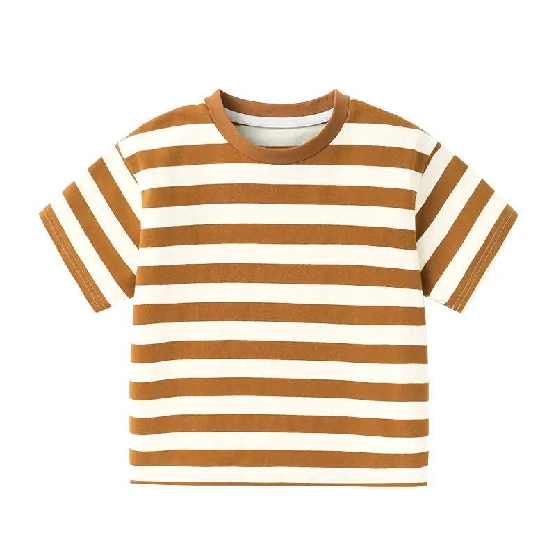 Summer Striped T-Shirt for Boys Blue White - Image 15