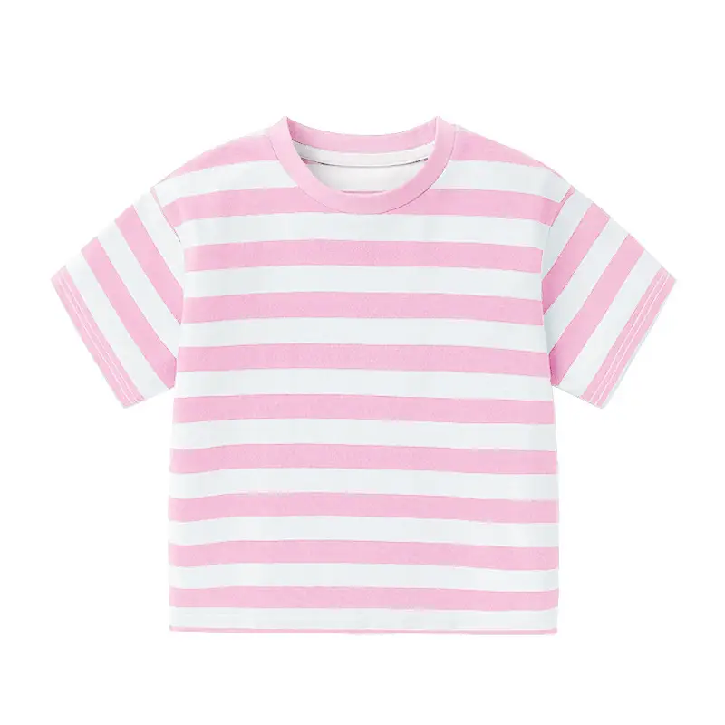 Summer Striped T-Shirt for Boys Blue White - Image 3