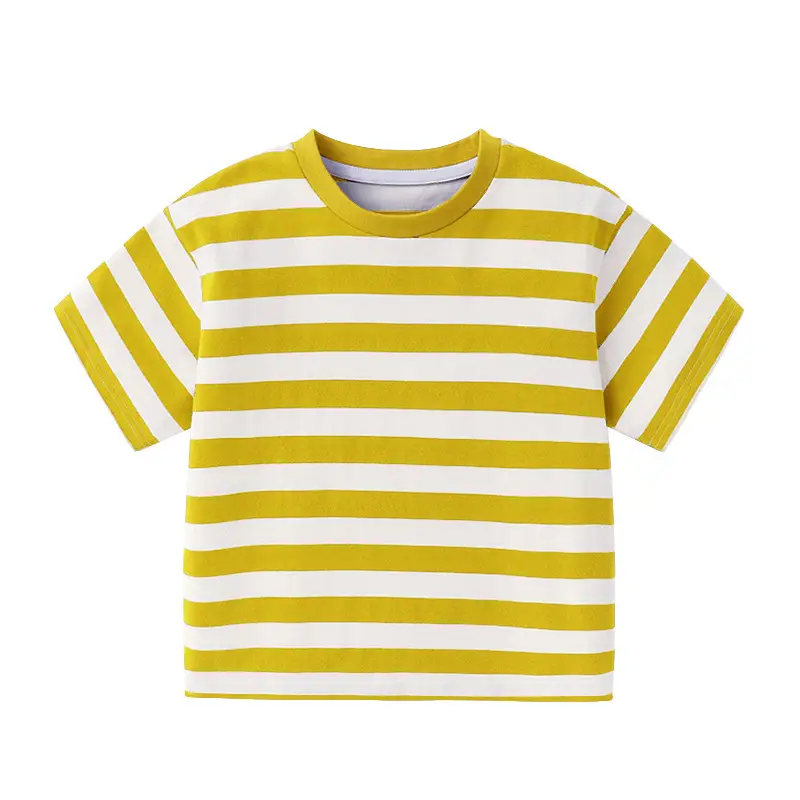 Summer Striped T-Shirt for Boys Blue White - Image 7