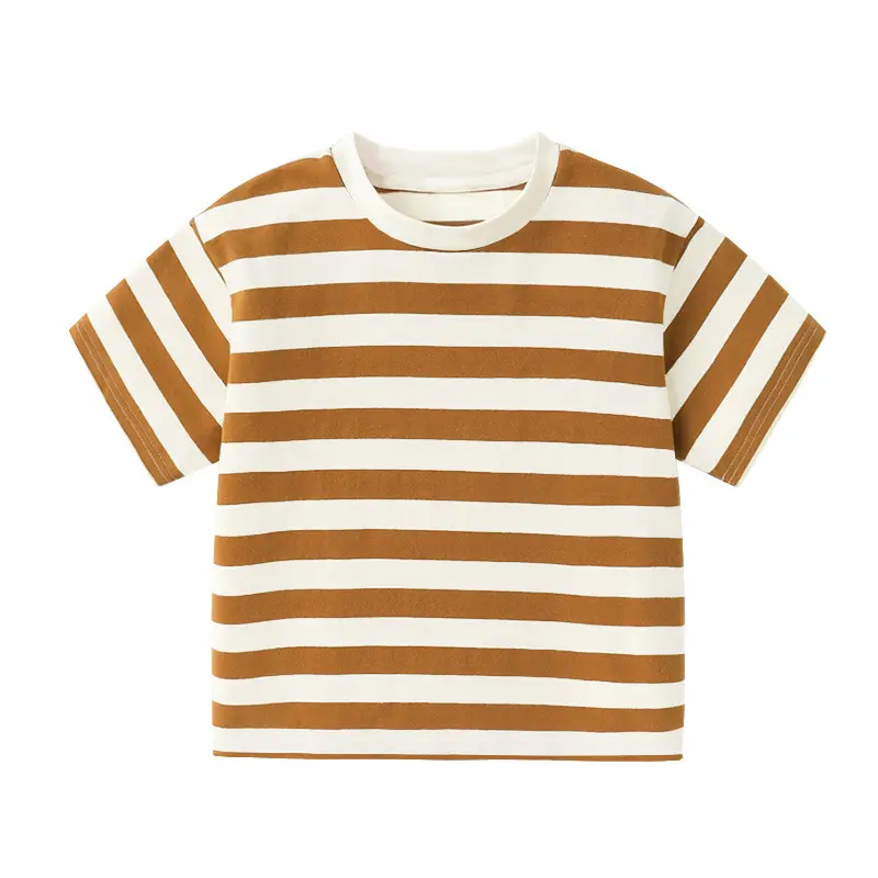 Summer Striped T-Shirt for Boys Blue White - Image 8