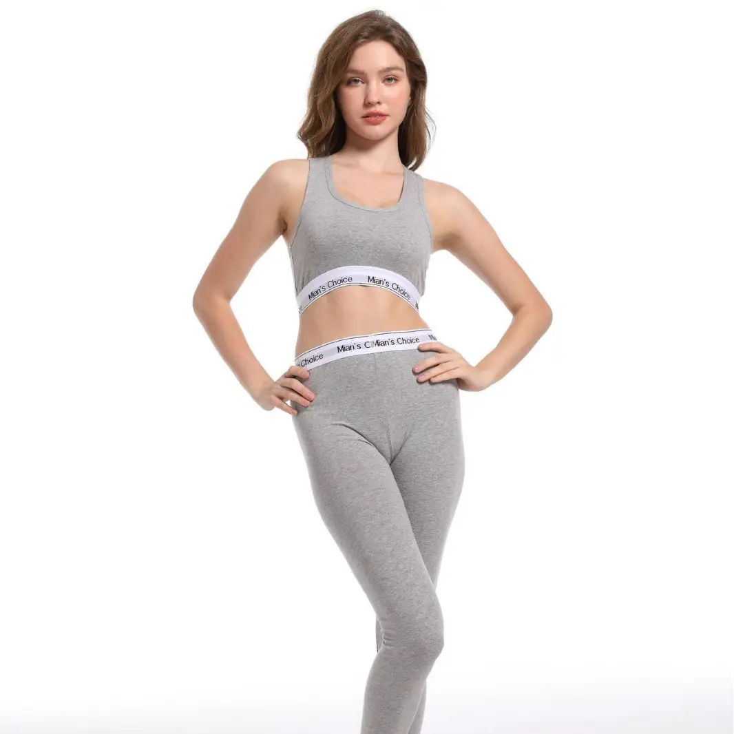 Women's Grey Push-Up Shockproof Running Trousers Set - Image 6