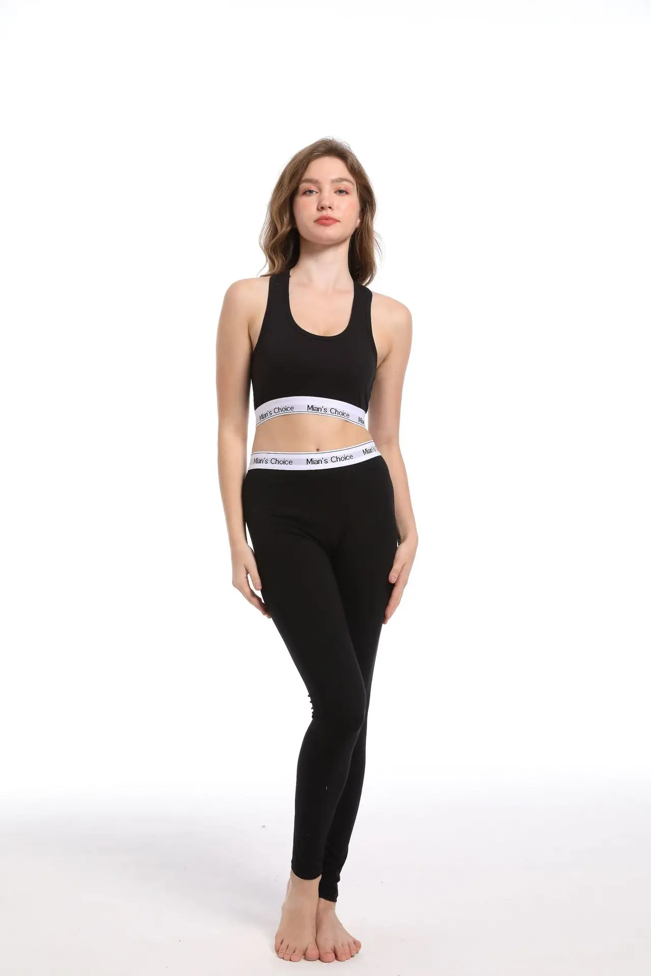 Women's Grey Push-Up Shockproof Running Trousers Set — feature 5