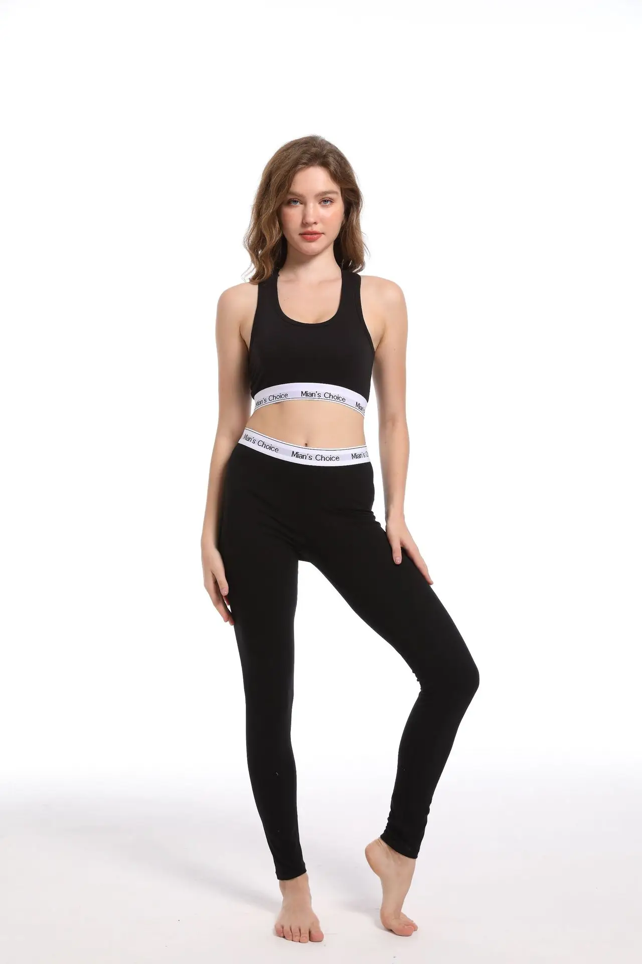 Women's Grey Push-Up Shockproof Running Trousers Set — feature 7