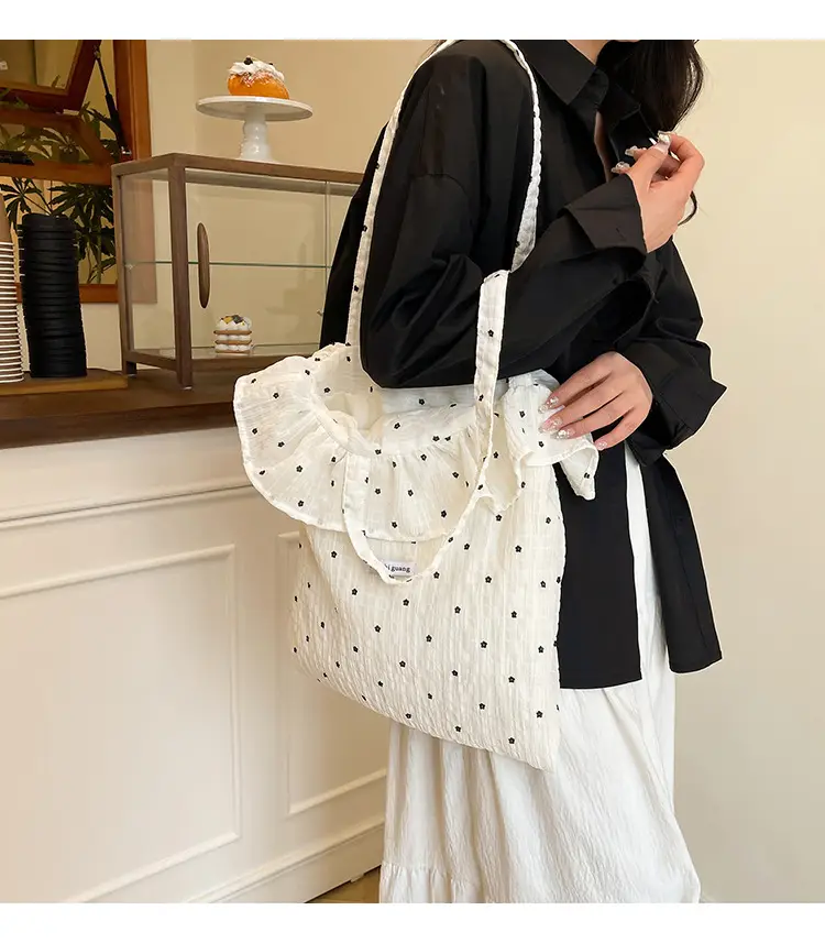 Sweet Ruffled Handheld & Shoulder Bags for Women — feature 16