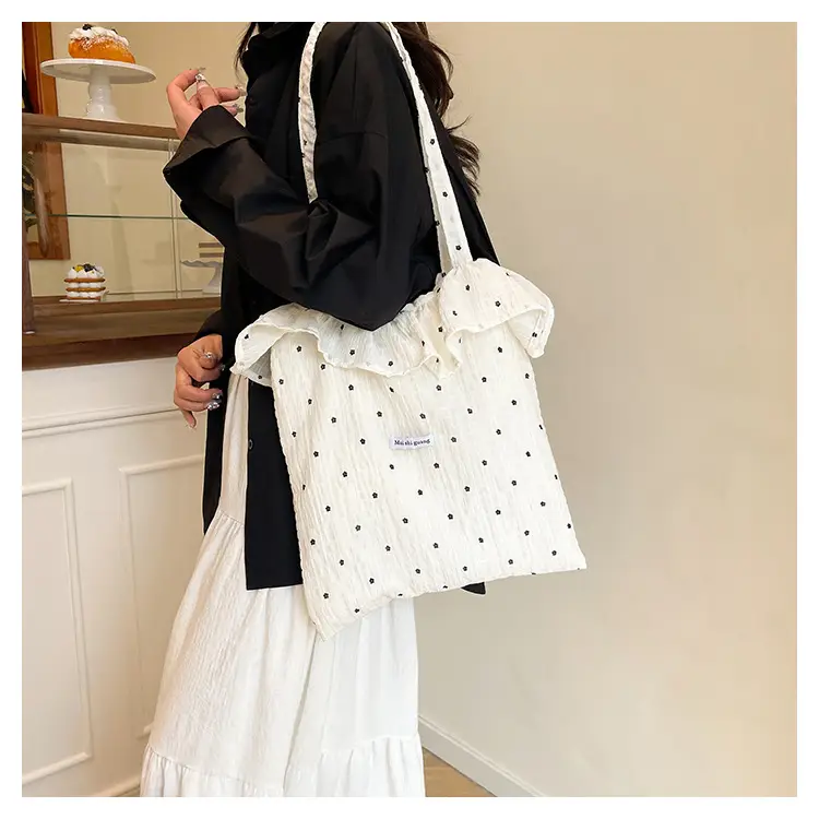 Sweet Ruffled Handheld & Shoulder Bags for Women — feature 2