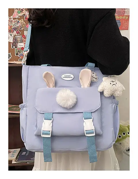 Japanese Style Beige Shoulder Crossbody Bag for Women — feature 10