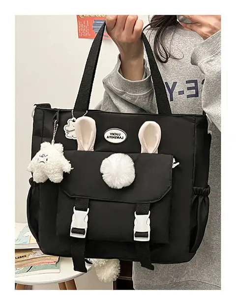 Japanese Style Beige Shoulder Crossbody Bag for Women — feature 11