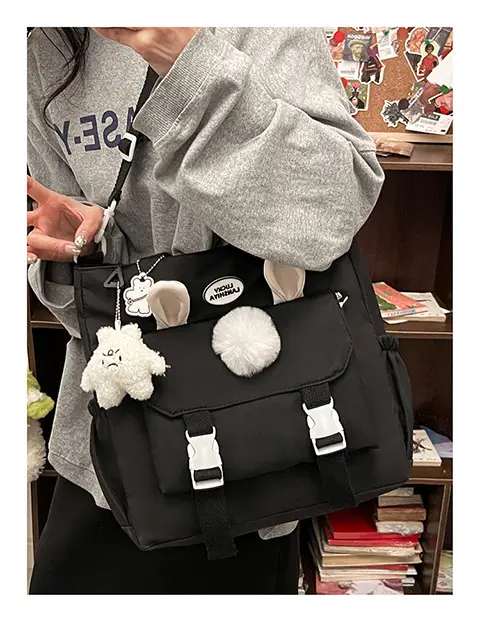 Japanese Style Beige Shoulder Crossbody Bag for Women — feature 12