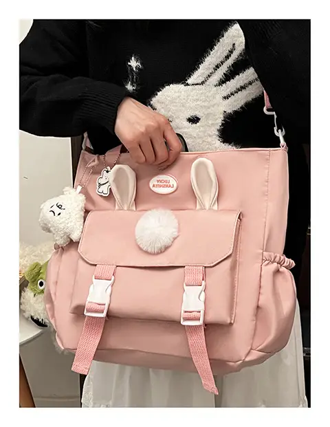 Japanese Style Beige Shoulder Crossbody Bag for Women — feature 14