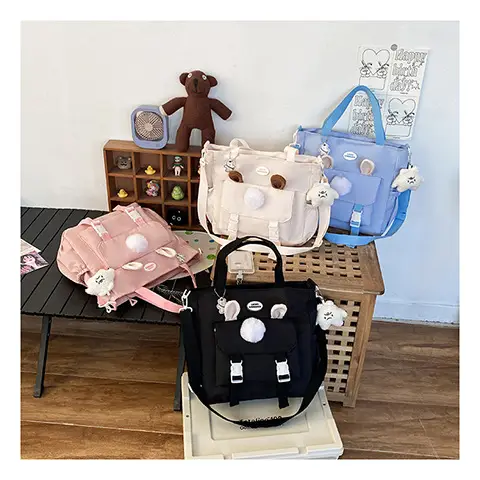 Japanese Style Beige Shoulder Crossbody Bag for Women — feature 17