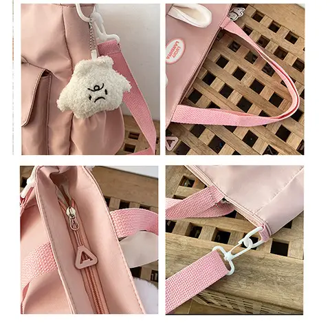 Japanese Style Beige Shoulder Crossbody Bag for Women — feature 5