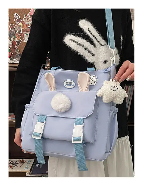 Japanese Style Beige Shoulder Crossbody Bag for Women — feature 9