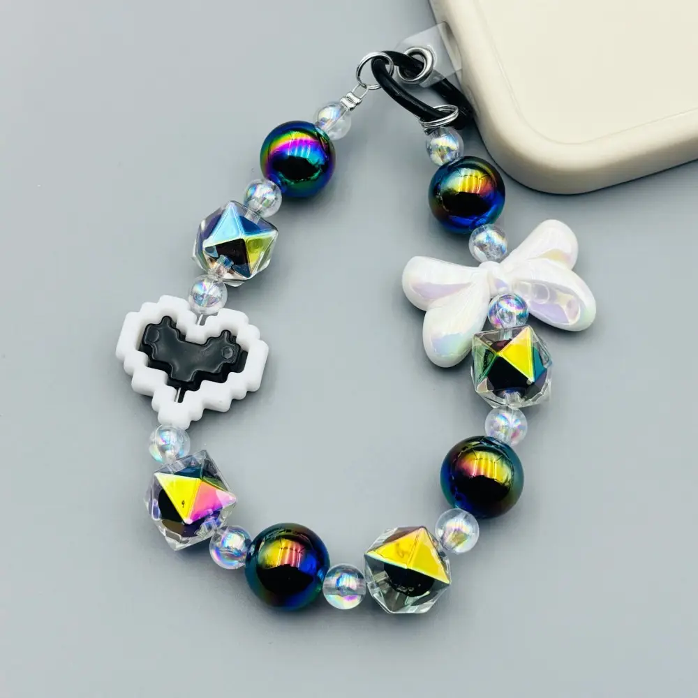 New Colored Beads Hanging Chain Keychain Pendant - Image 9