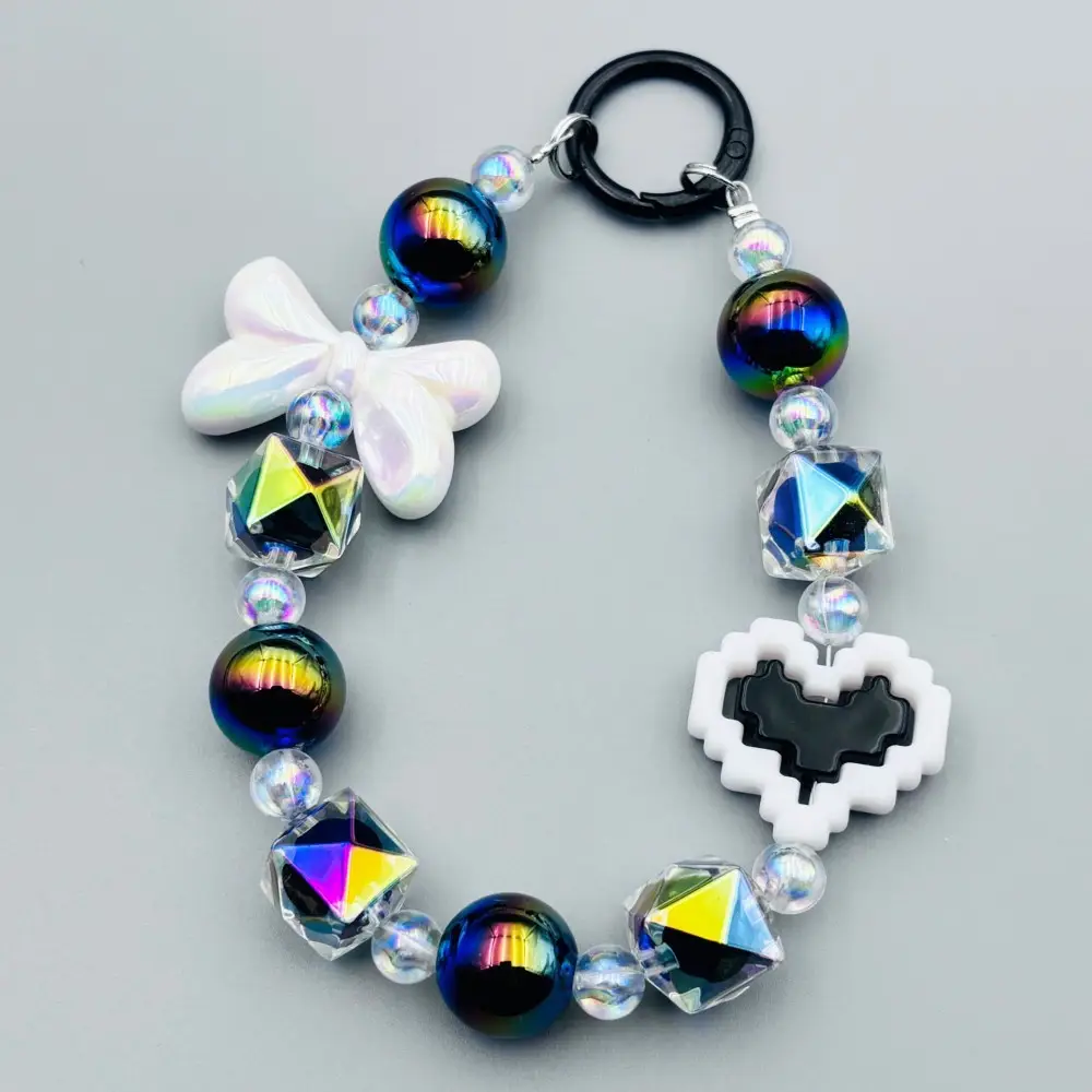 New Colored Beads Hanging Chain Keychain Pendant — feature 11