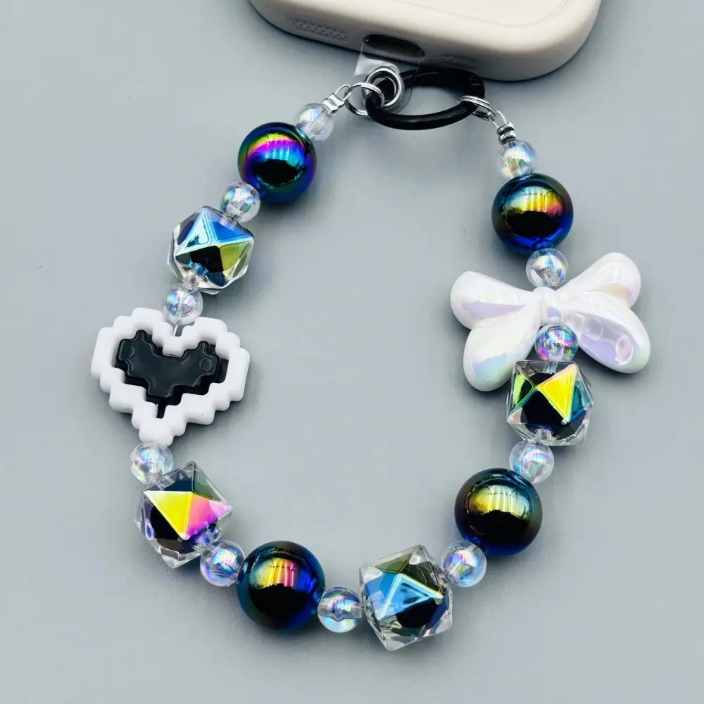 New Colored Beads Hanging Chain Keychain Pendant — feature 12