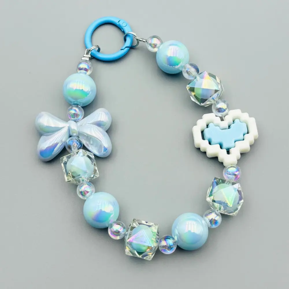 New Colored Beads Hanging Chain Keychain Pendant — feature 15