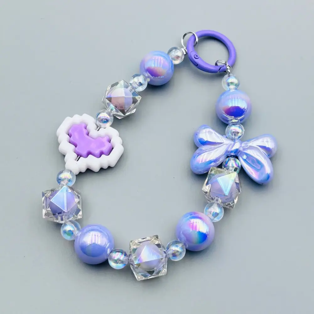 New Colored Beads Hanging Chain Keychain Pendant — feature 18