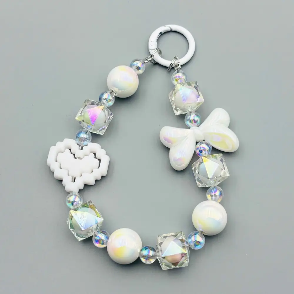 New Colored Beads Hanging Chain Keychain Pendant — feature 2