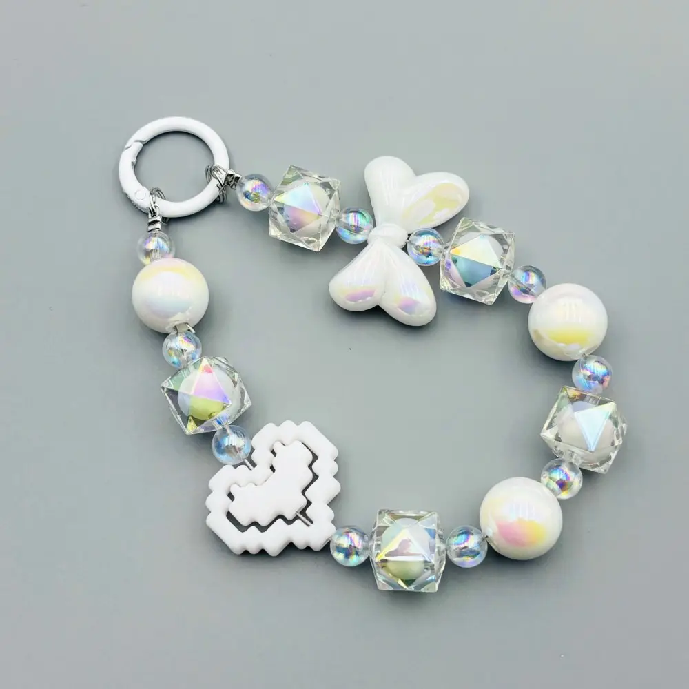 New Colored Beads Hanging Chain Keychain Pendant — feature 3