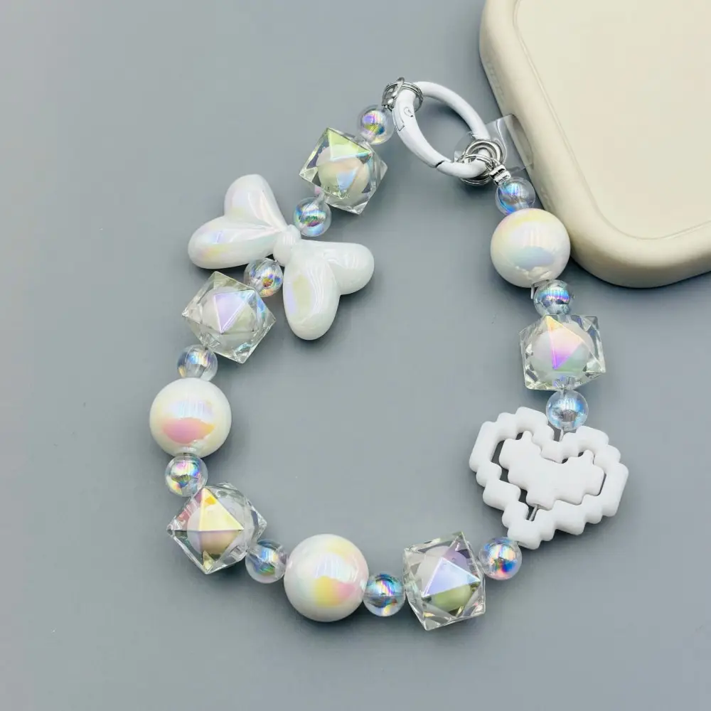 New Colored Beads Hanging Chain Keychain Pendant — feature 5