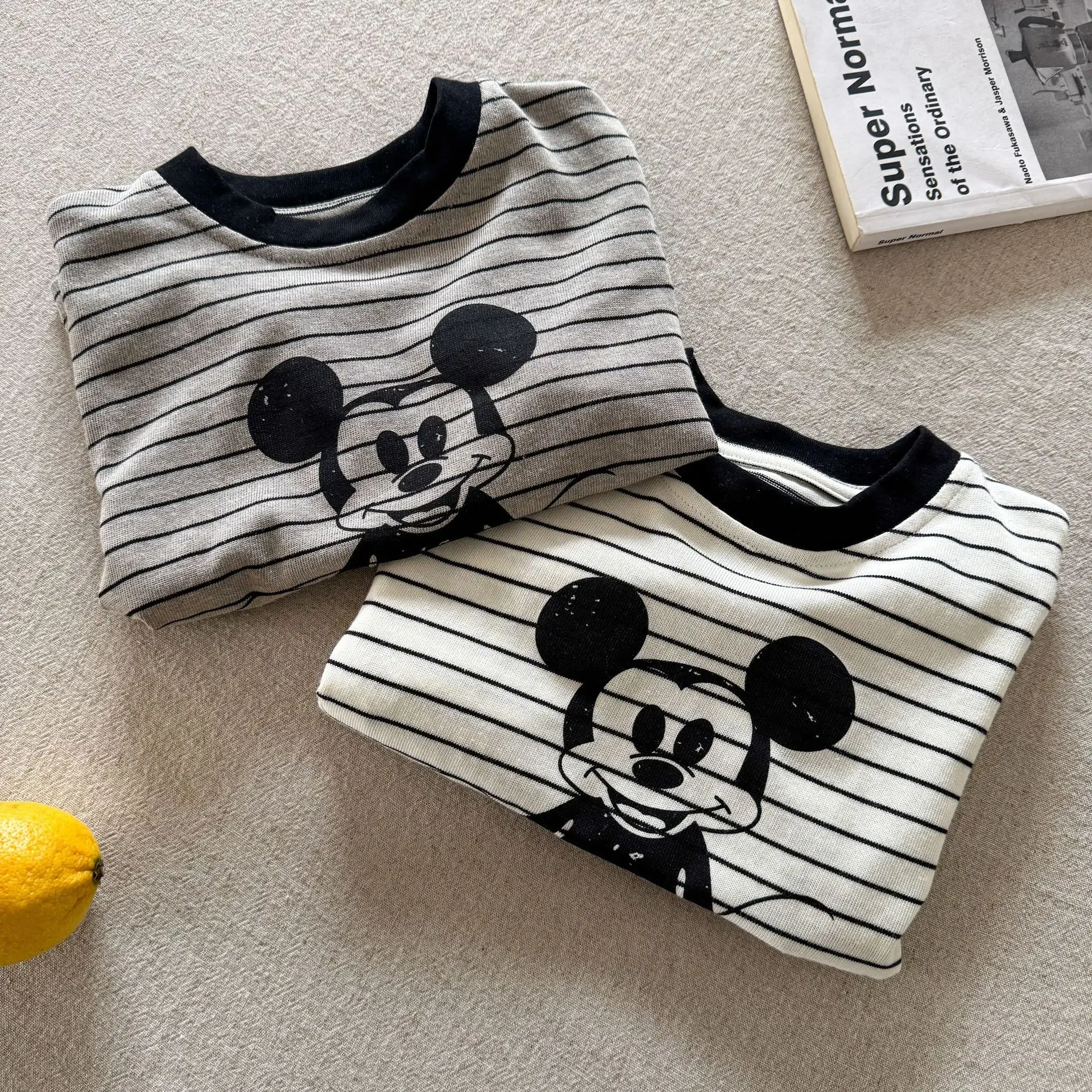 Kids Striped Mickey T-Shirt 2025 Summer — feature 10