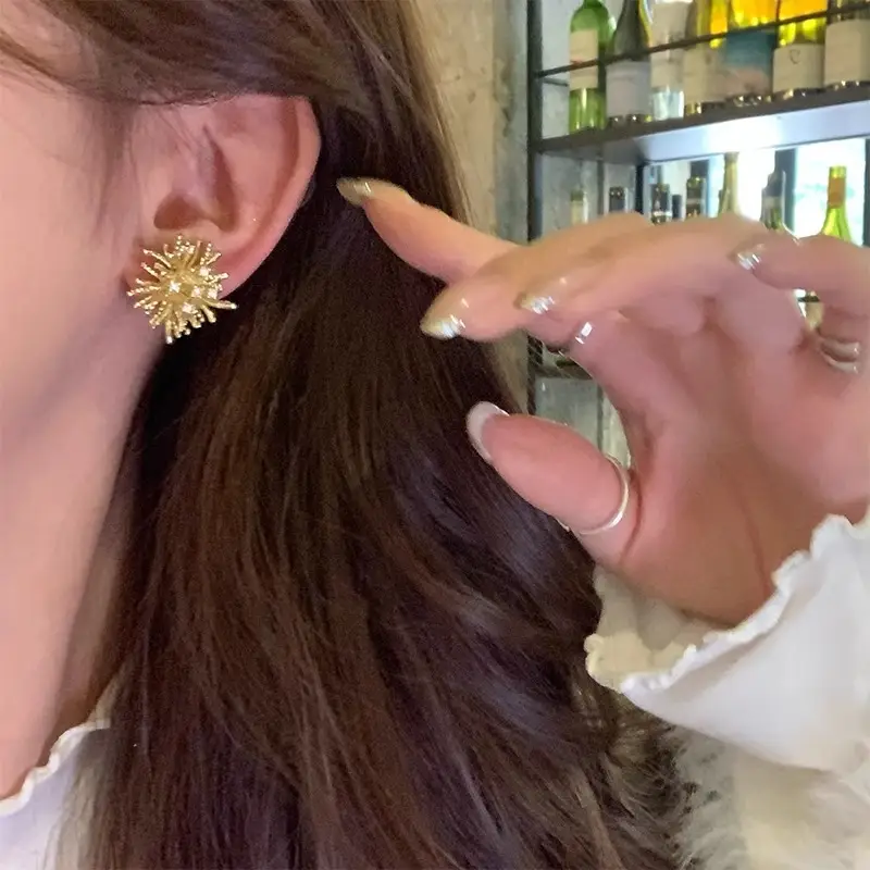 New Year Hymn Silver Fireworks Earrings for Women — feature 16