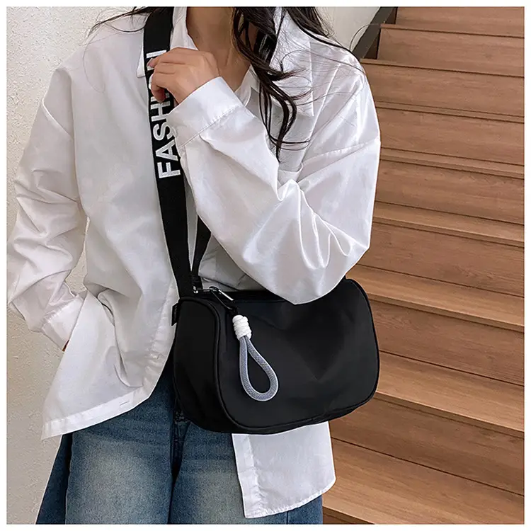 Black Korean Style Letter Crossbody Bag for Women — feature 14