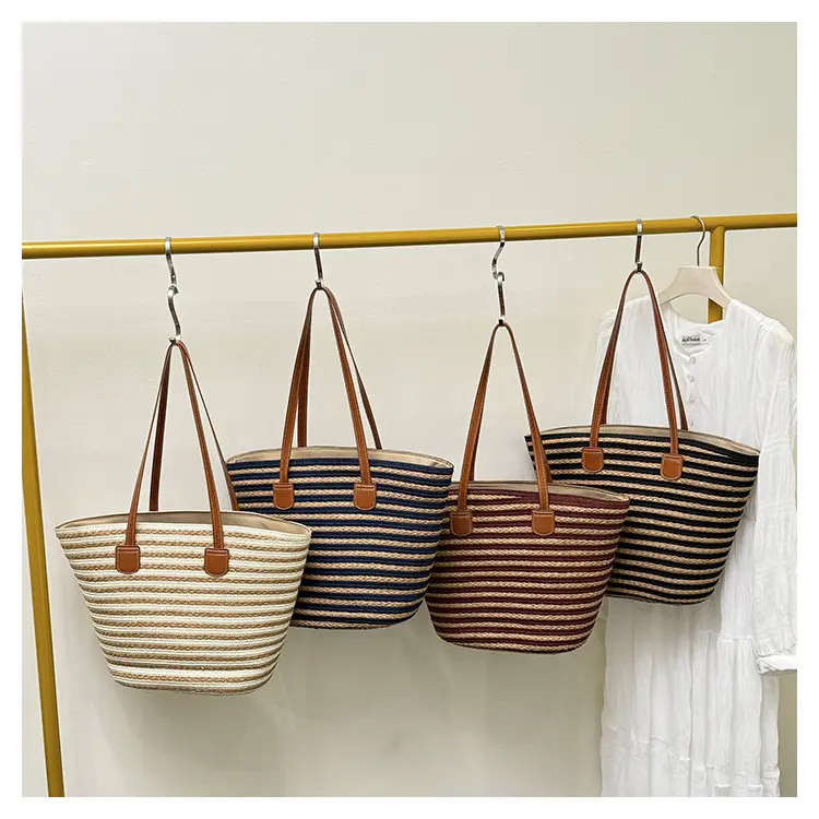 Women's Woven Shoulder Bag Large Capacity Summer Beach Bag — feature 13