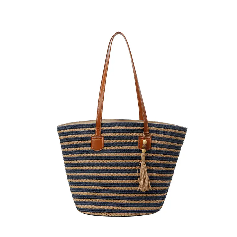 Women's Woven Shoulder Bag Large Capacity Summer Beach Bag - Image 2
