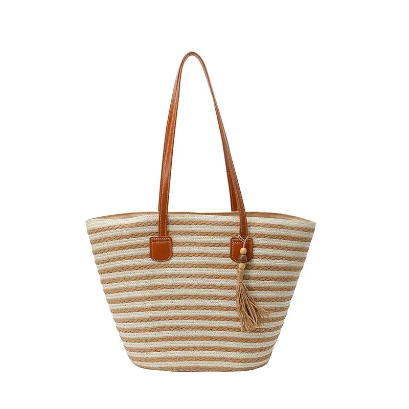Women's Woven Shoulder Bag Large Capacity Summer Beach Bag - Image 4