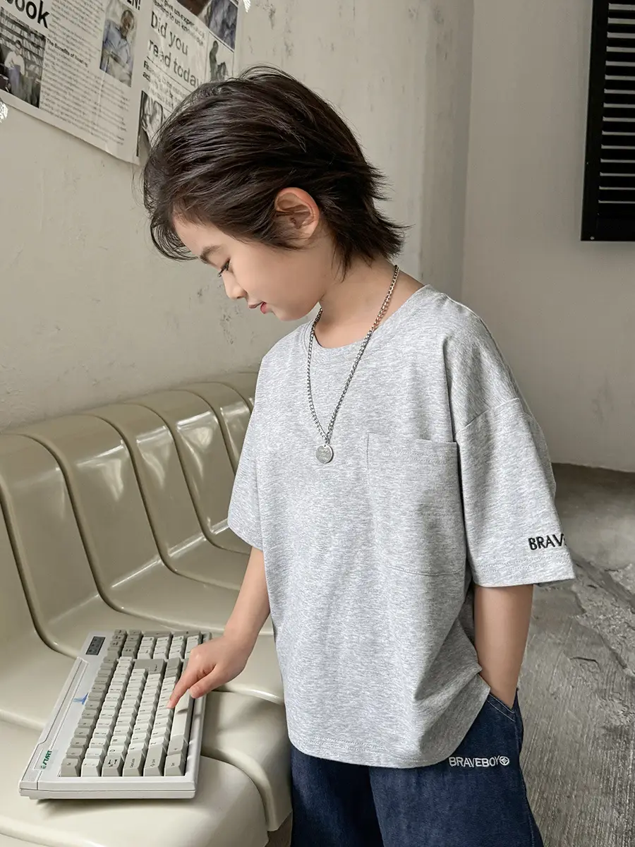 Haima Boys Pure Cotton Cool T-Shirt Summer Wear