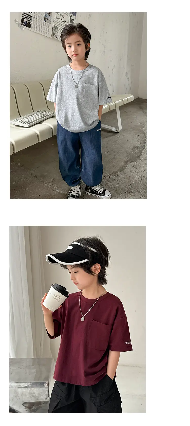 Haima Boys Pure Cotton Cool T-Shirt Summer Wear — feature 11
