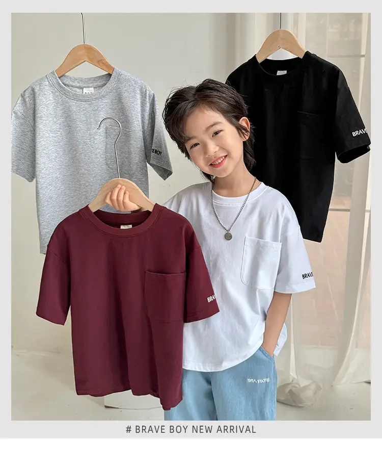 Haima Boys Pure Cotton Cool T-Shirt Summer Wear — feature 2