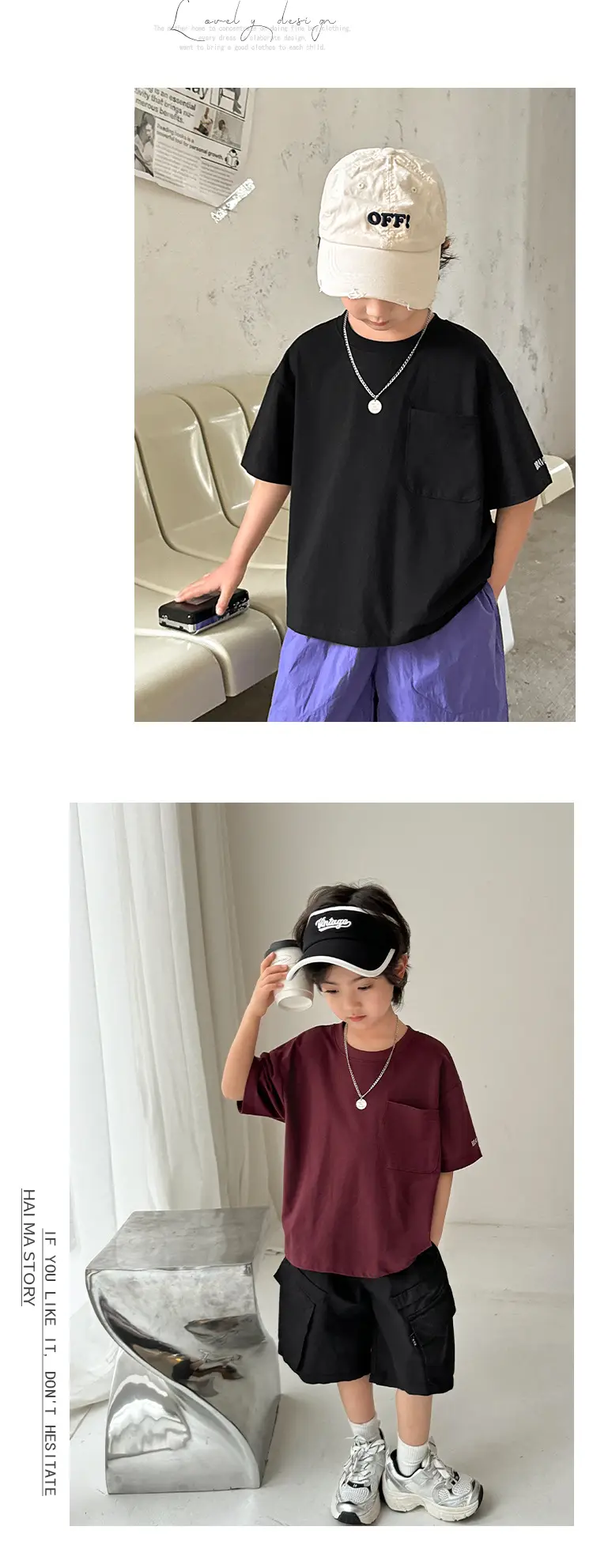 Haima Boys Pure Cotton Cool T-Shirt Summer Wear — feature 8