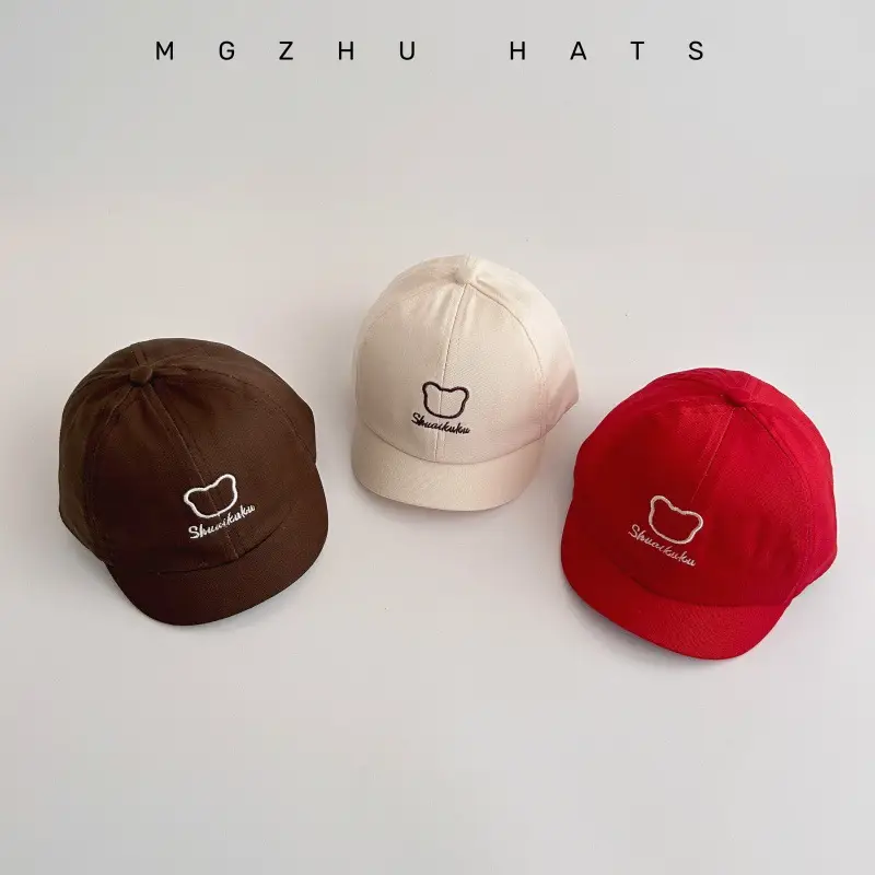 Kids' Cute Heart Cap Spring Autumn Short Bristle Cap - Image 9