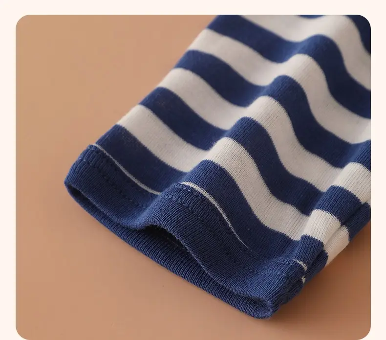 Japanese 2-Piece Boys T-Shirt Long Sleeve Striped Cotton — feature 15