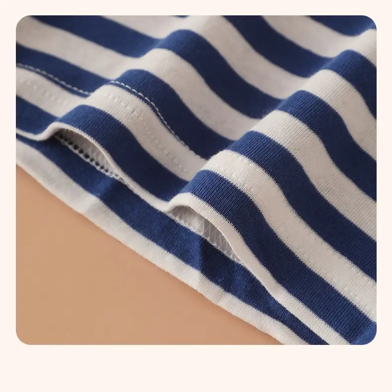 Japanese 2-Piece Boys T-Shirt Long Sleeve Striped Cotton — feature 16