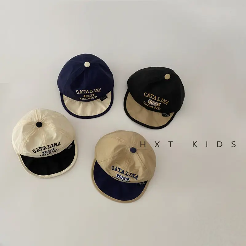 Baby Black Embroidered Baseball Cap Summer Thin Soft Bristle - Image 7