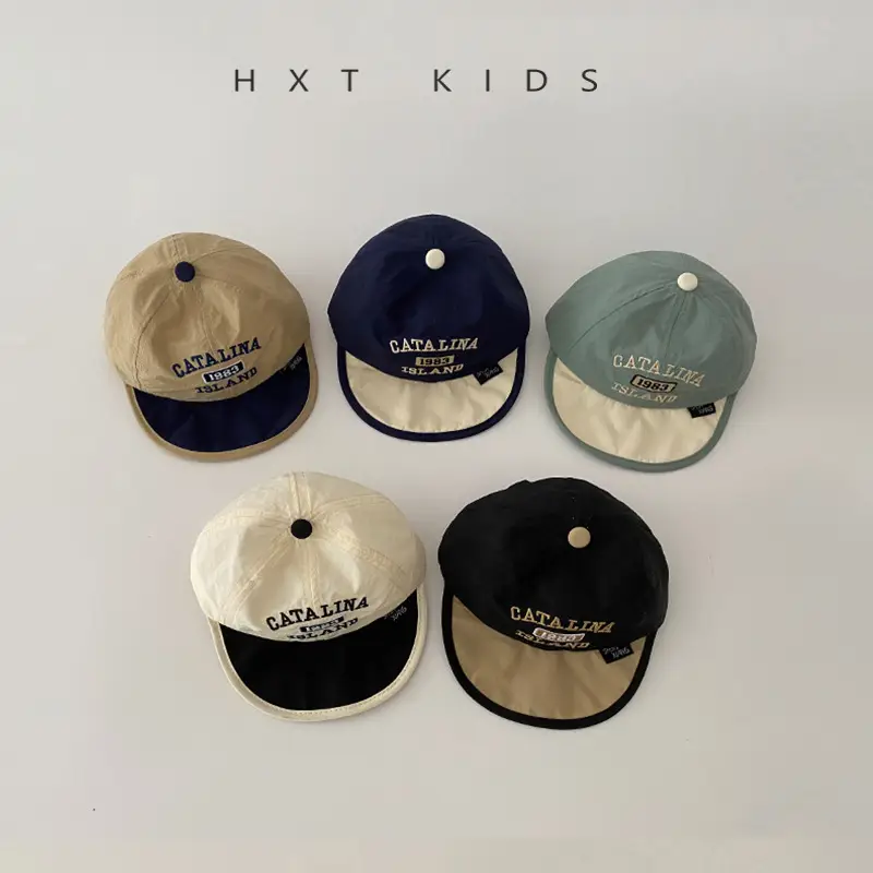 Baby Black Embroidered Baseball Cap Summer Thin Soft Bristle - Image 8
