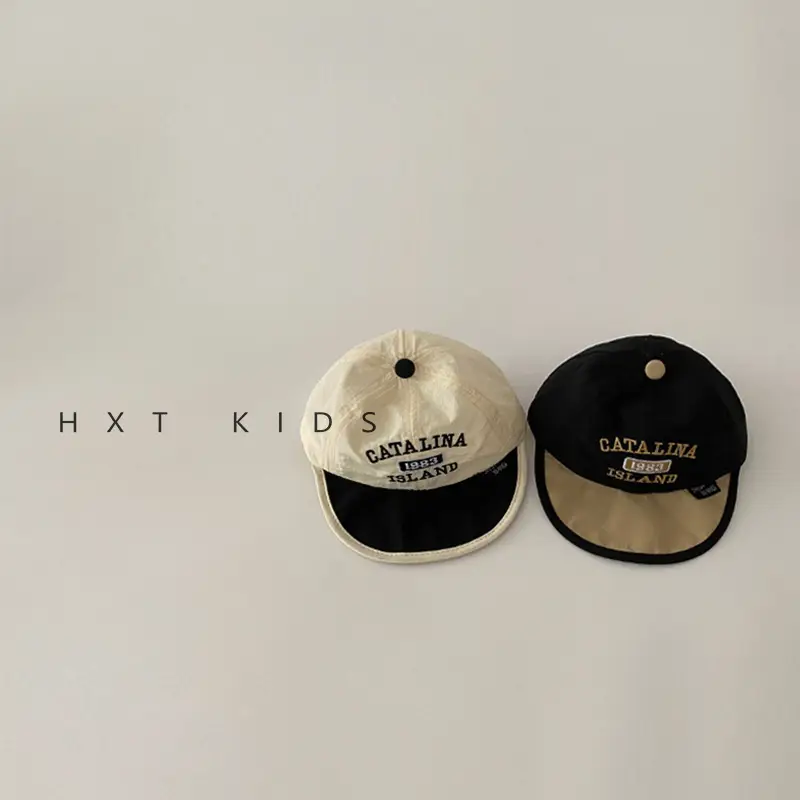 Baby Black Embroidered Baseball Cap Summer Thin Soft Bristle - Image 9
