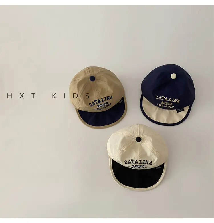 Baby Black Embroidered Baseball Cap Summer Thin Soft Bristle — feature 3