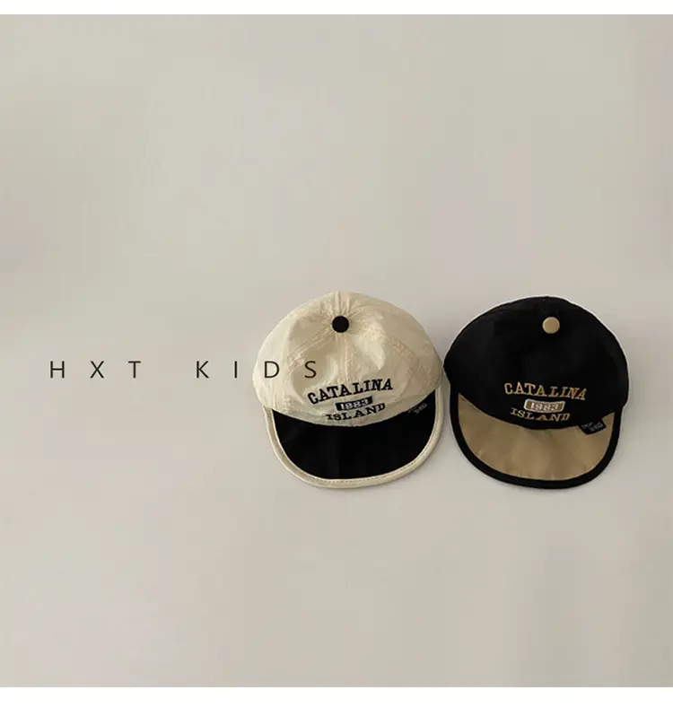 Baby Black Embroidered Baseball Cap Summer Thin Soft Bristle — feature 5
