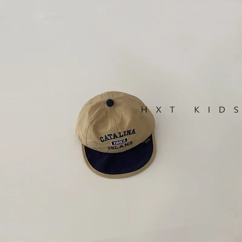 Baby Black Embroidered Baseball Cap Summer Thin Soft Bristle - Image 2